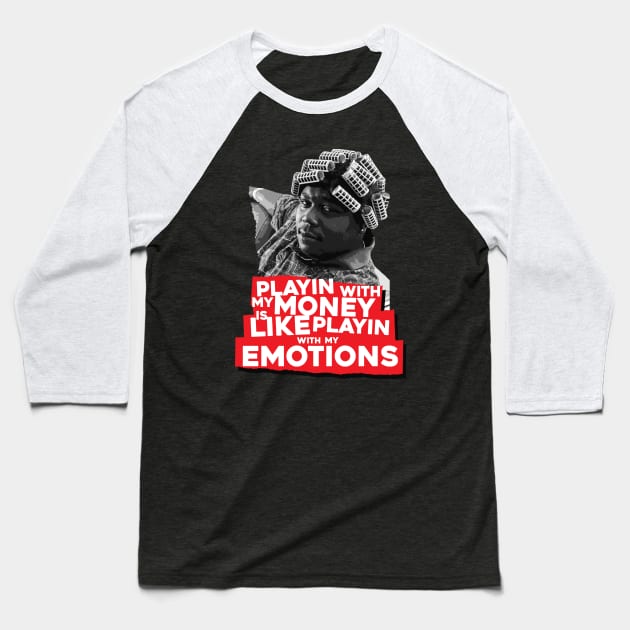 Big Worm - Emotions Baseball T-Shirt by 1961Design